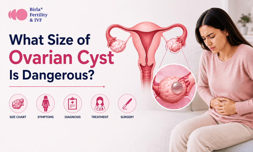 What Size of Ovarian Cyst Is Dangerous? Size Chart, Symptoms & Treatment